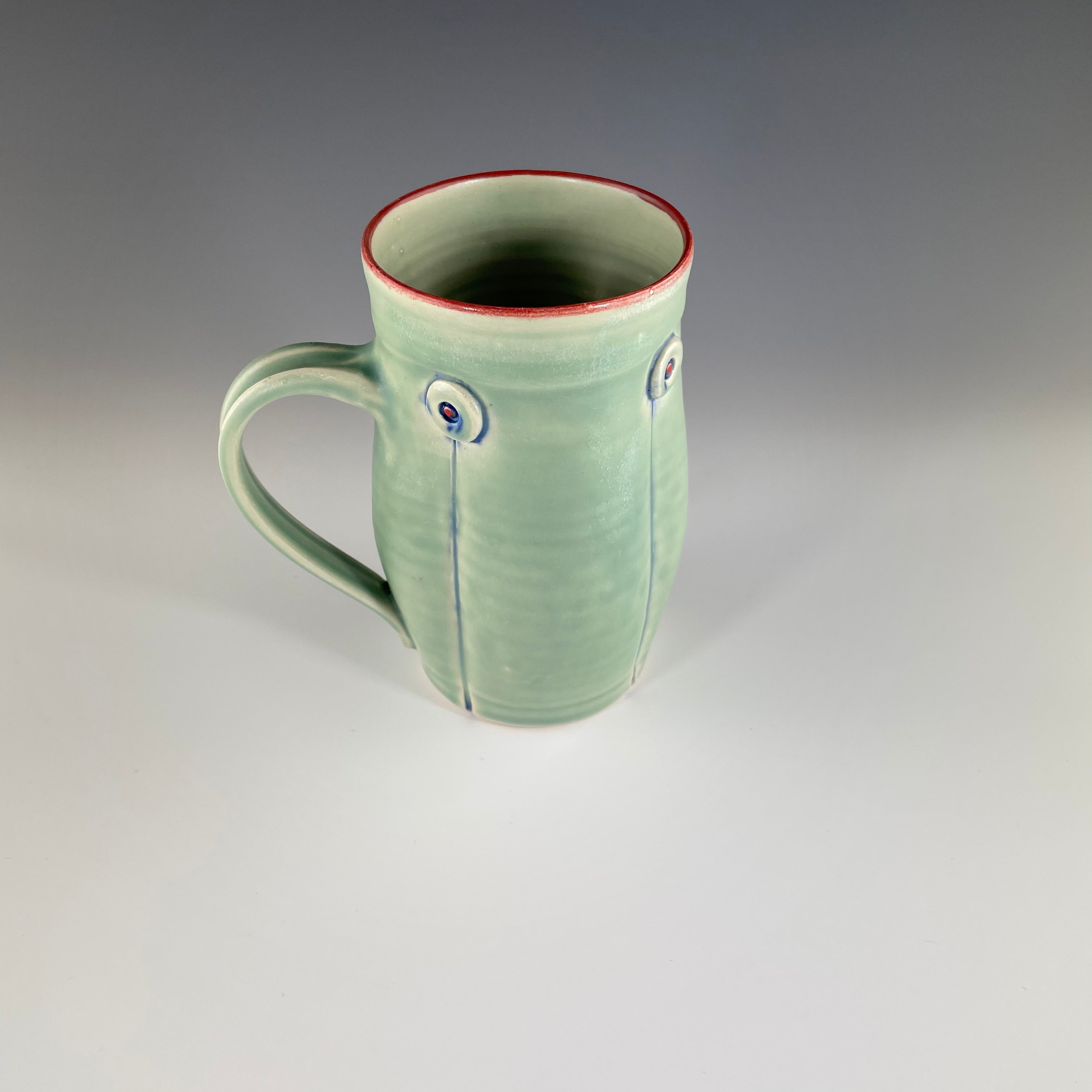 Button Mug in Green - Heart of the Home PA