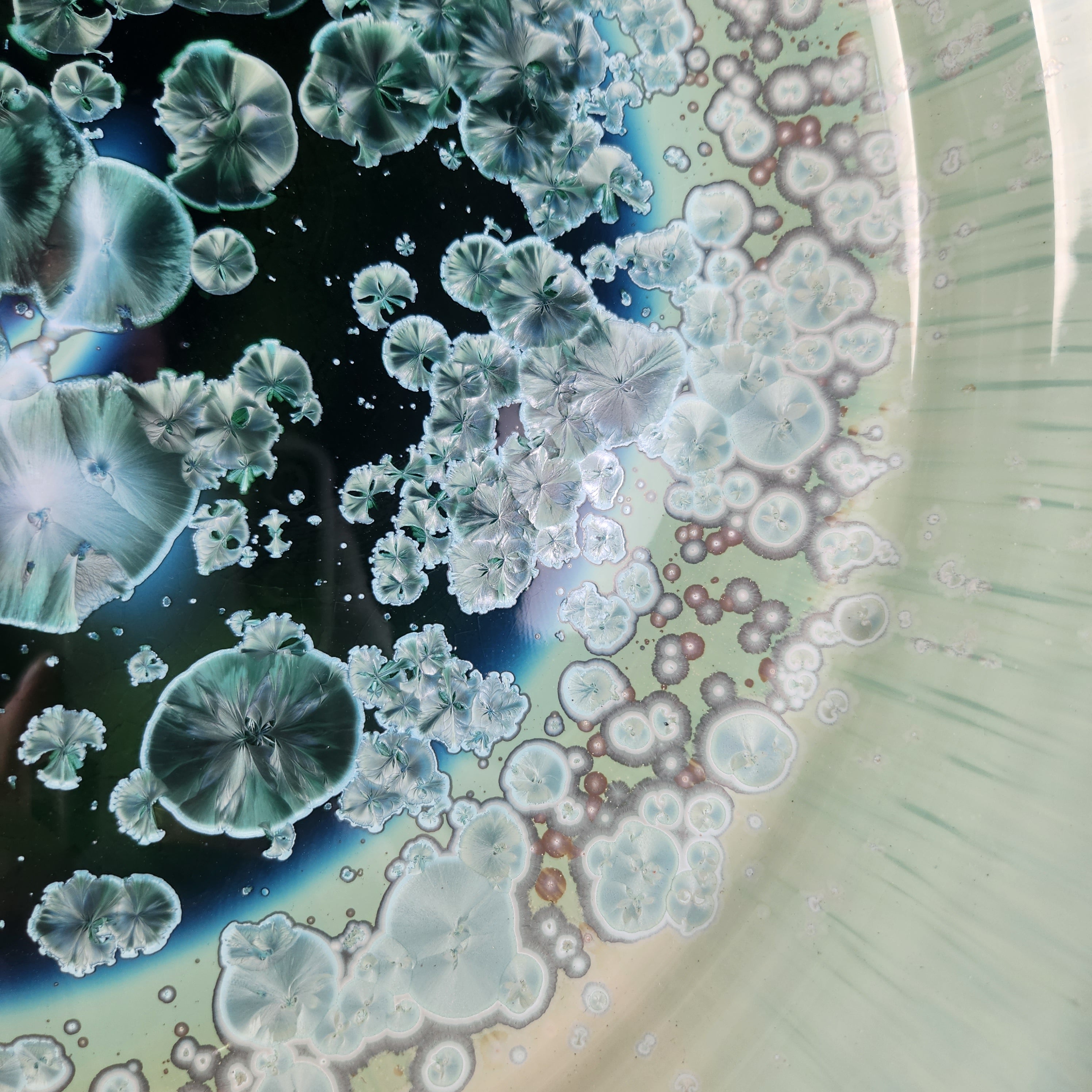 Large Textured-Rim Platter in Patina Green - Heart of the Home PA