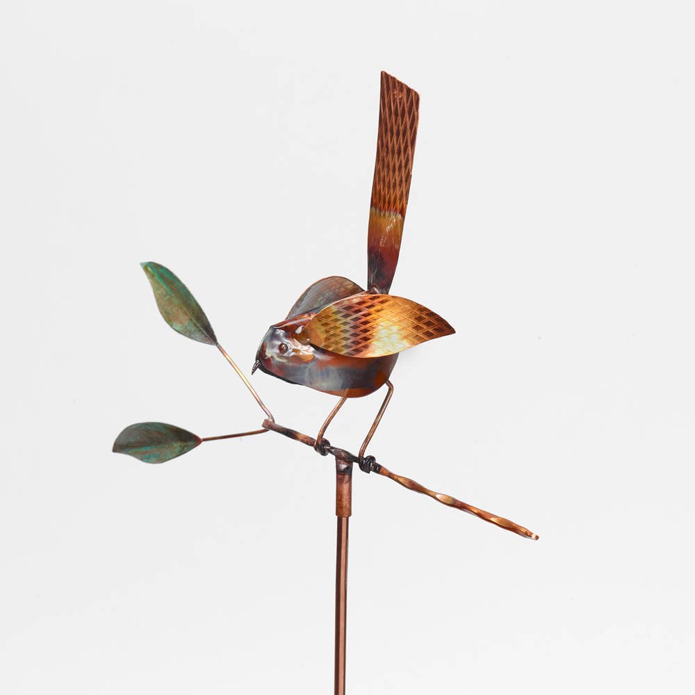 Bird on a Branch Garden Stake - Heart of the Home PA