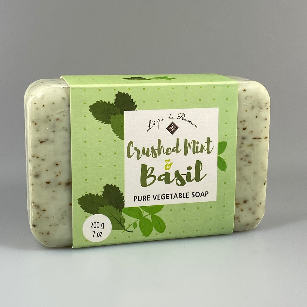 Crushed Mint & Basil Soap - Heart of the Home PA