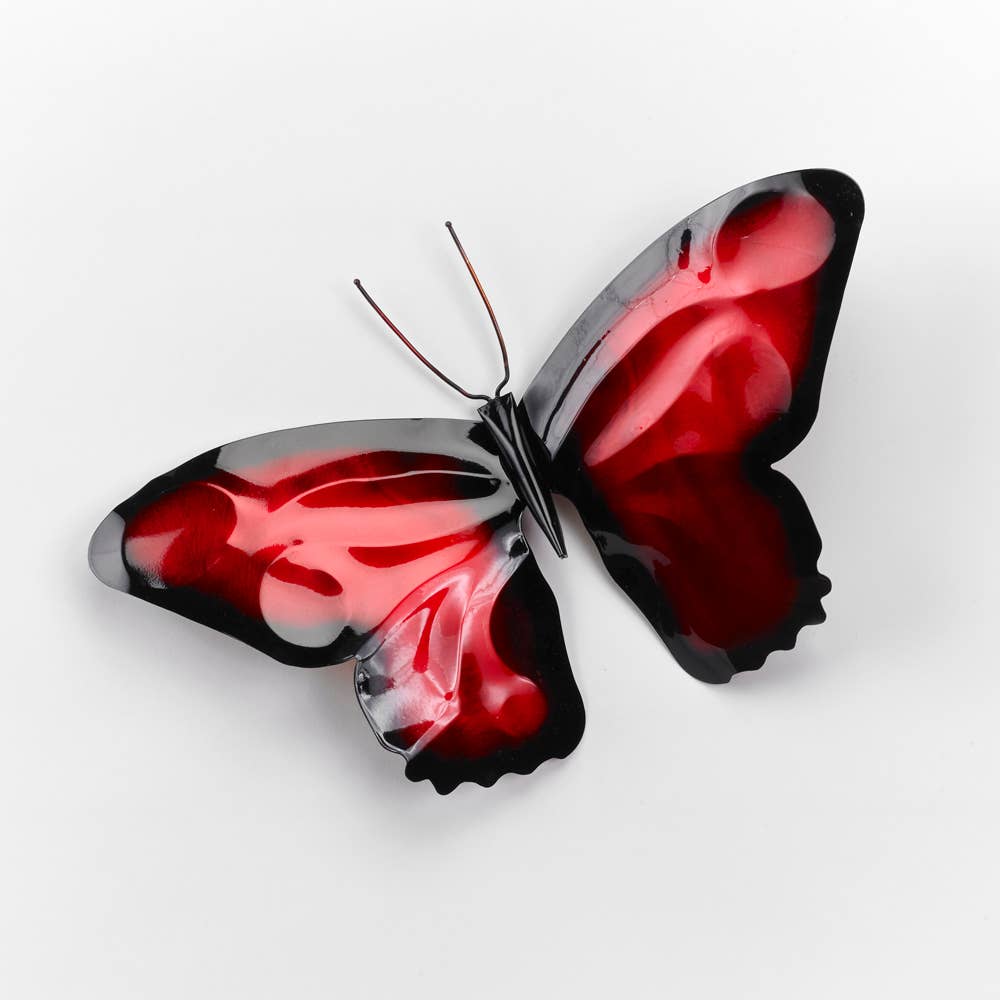 Red Butterfly Garden Stake - Heart of the Home PA