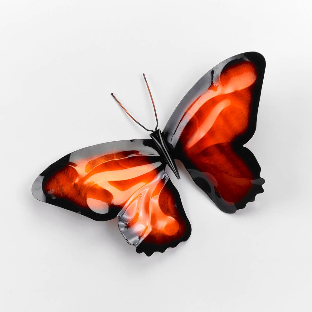 Orange Butterfly Garden Stake - Heart of the Home PA