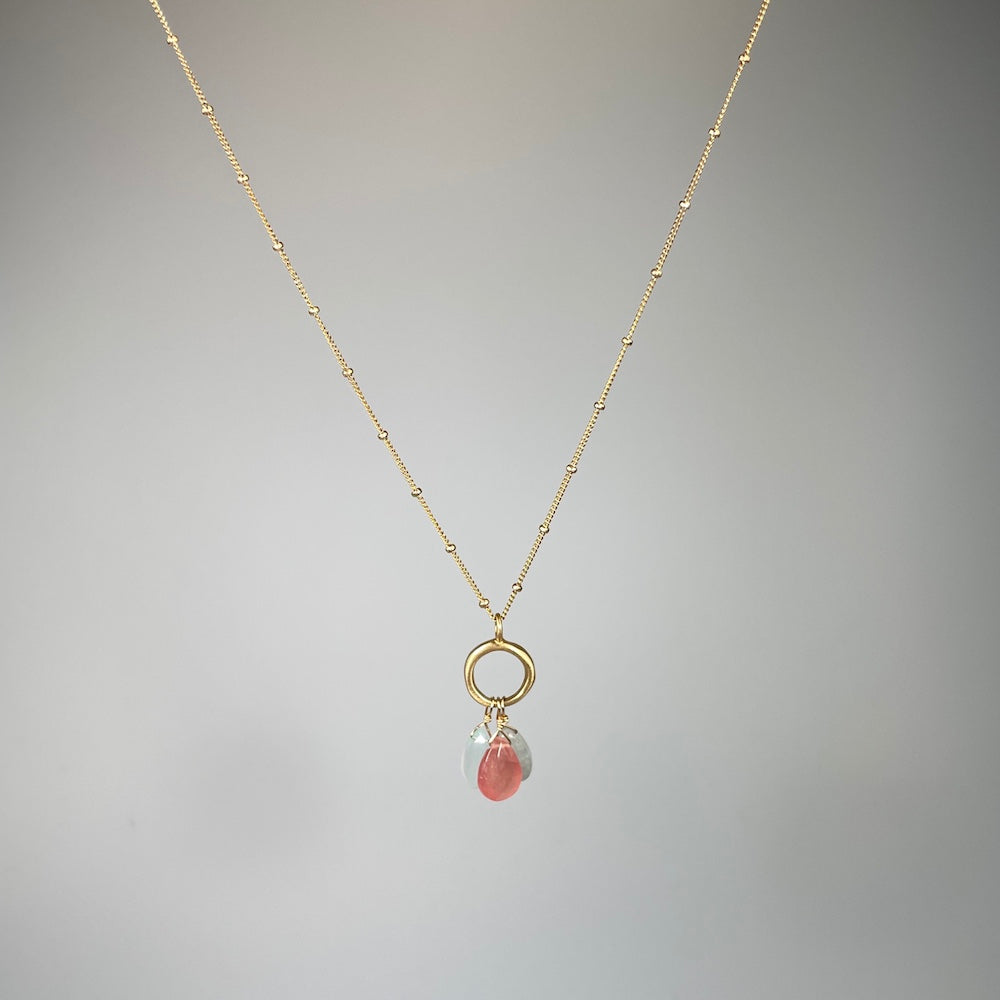 Loop Pendant with Gemstone Dangles - Heart of the Home PA