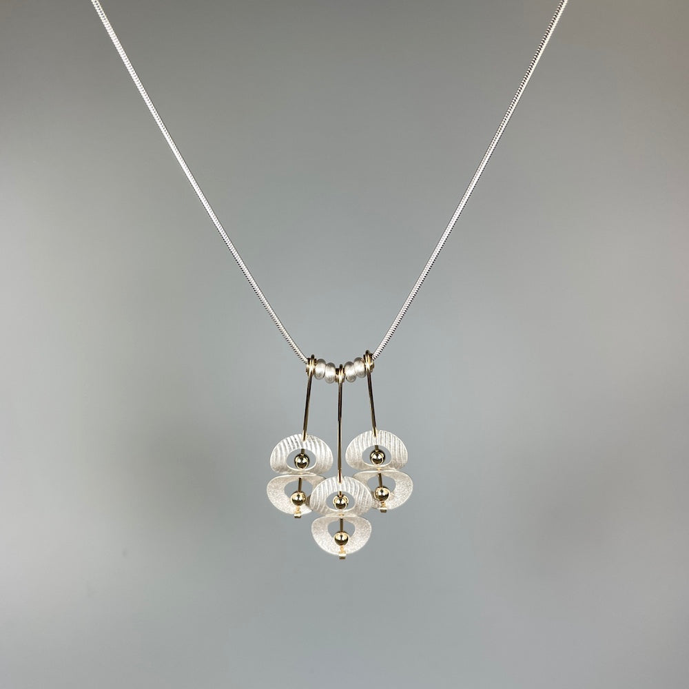 Triple Orbit Dangles Necklace - Heart of the Home PA