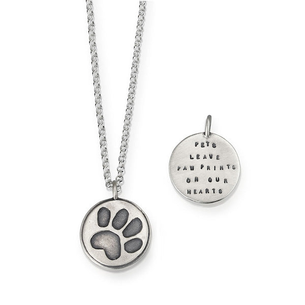 Pets Leave Paw Prints On Our Hearts Pendant - Heart of the Home PA
