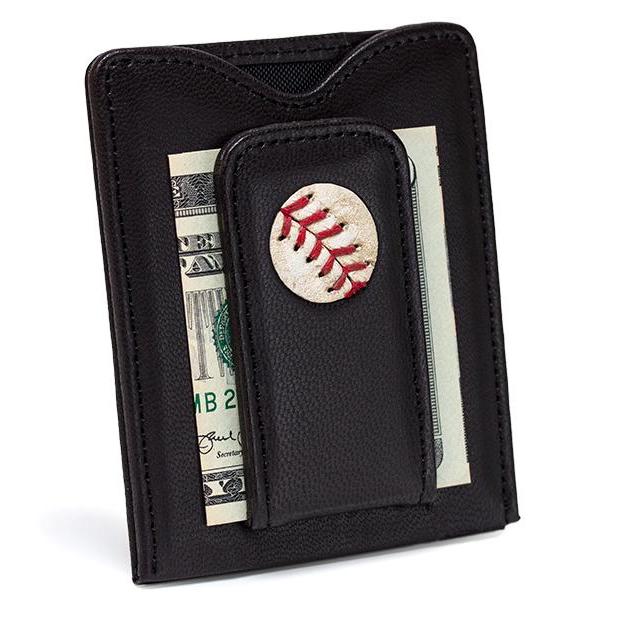 New York Mets Game Used Baseball Money Clip Wallet - Heart of the Home PA