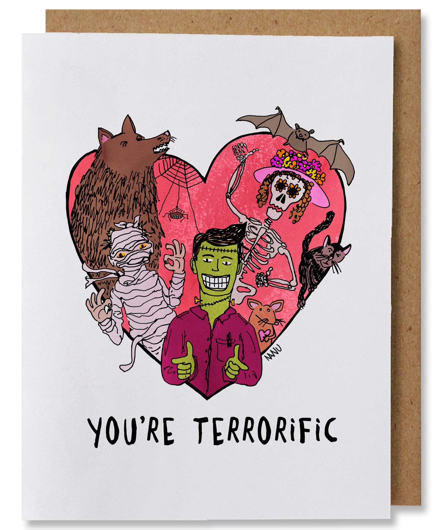 You're Terrorific Greeting Card - Heart of the Home PA