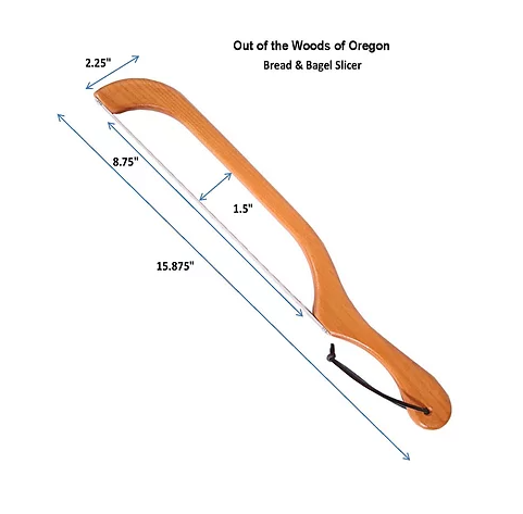 Bread and Bagel Slicer - Maple Finish - Heart of the Home PA