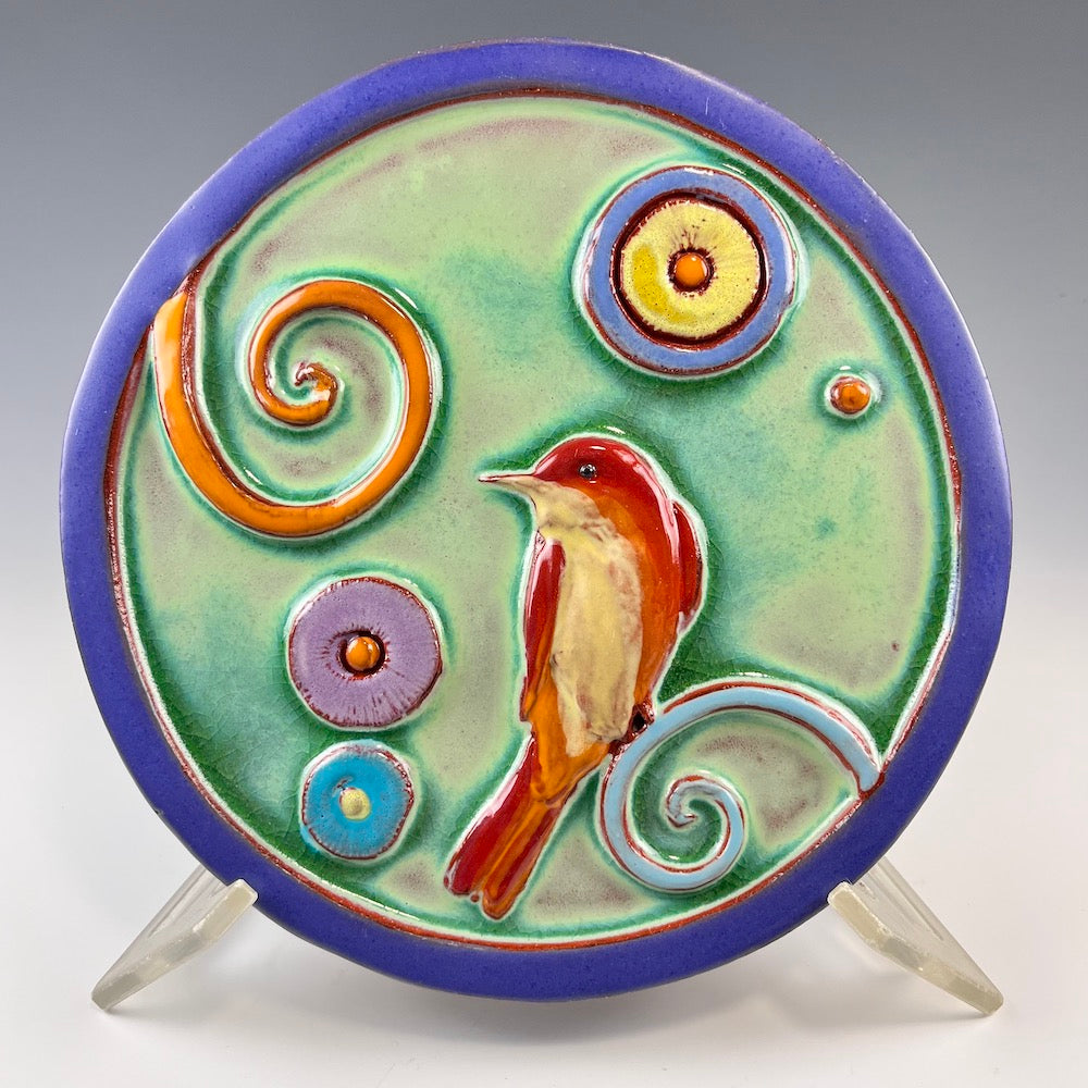 Circular Bird Wall Tile - Heart of the Home PA