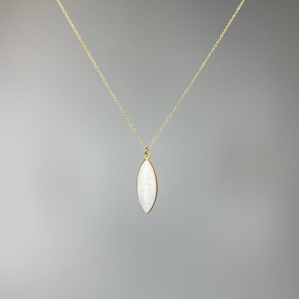 Moonstone Leaf Pendant - Heart of the Home PA