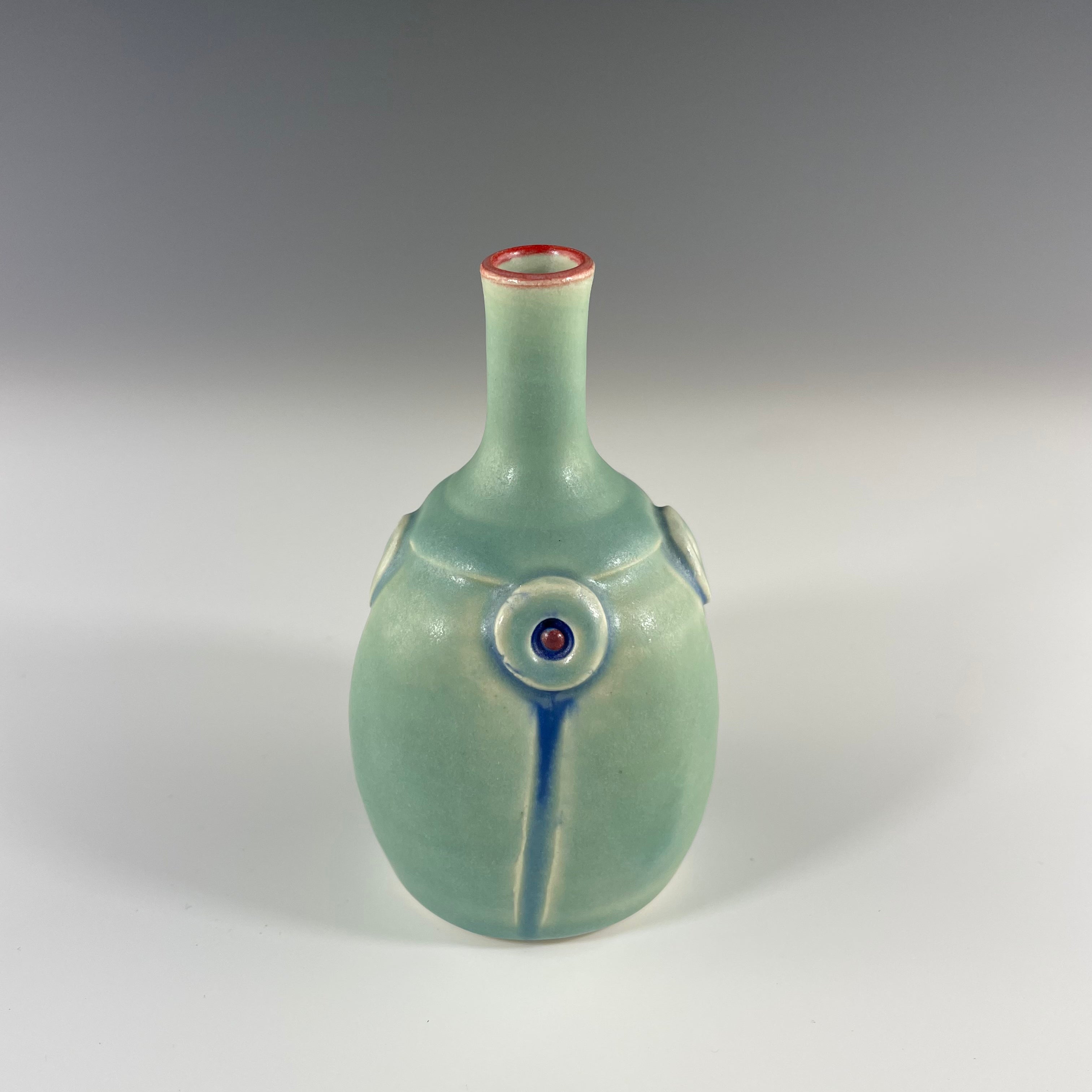 Small Button Bottle in Green - Heart of the Home PA