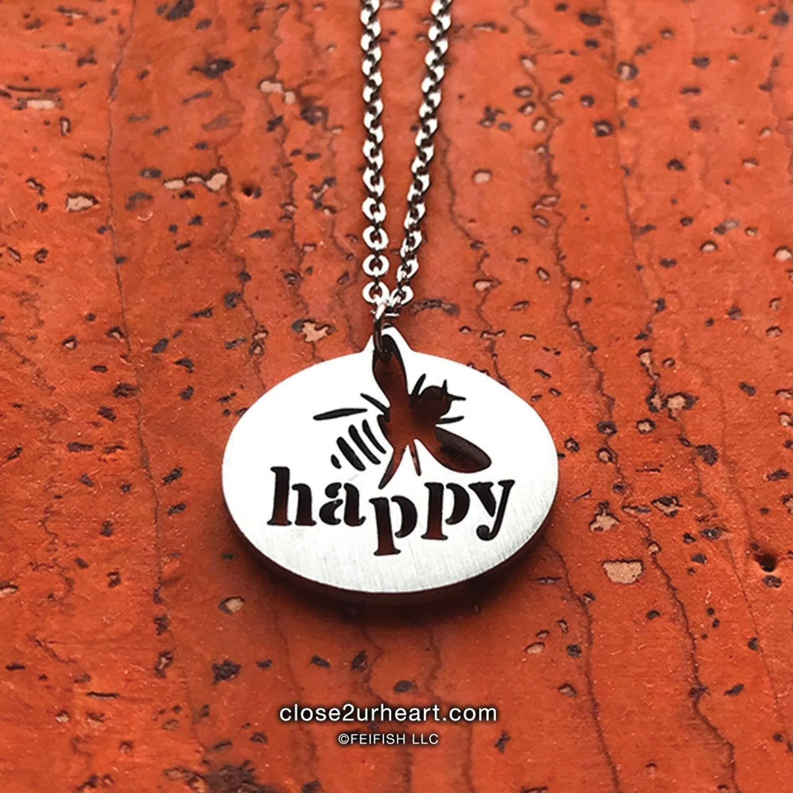 Bee Happy Necklace - Heart of the Home PA