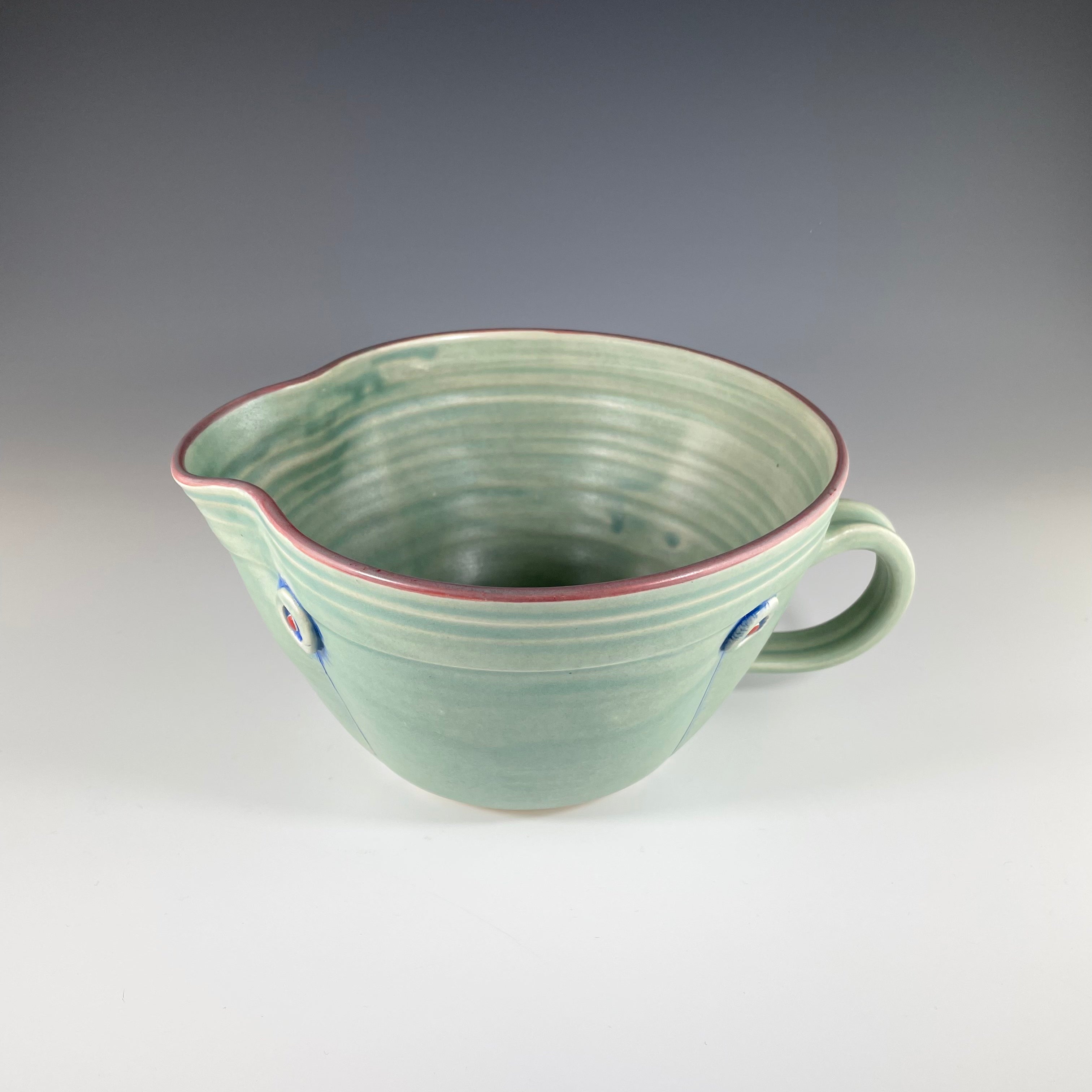Button Mixing Bowl in Green - Heart of the Home PA