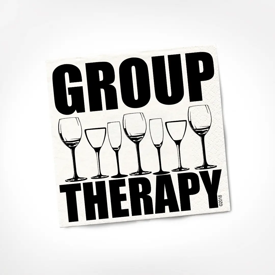 Group Therapy Cocktail Napkin - Heart of the Home PA