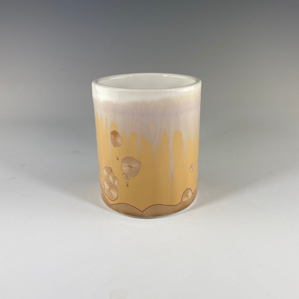 Whiskey Cup in Mocha and White Glaze - Heart of the Home PA