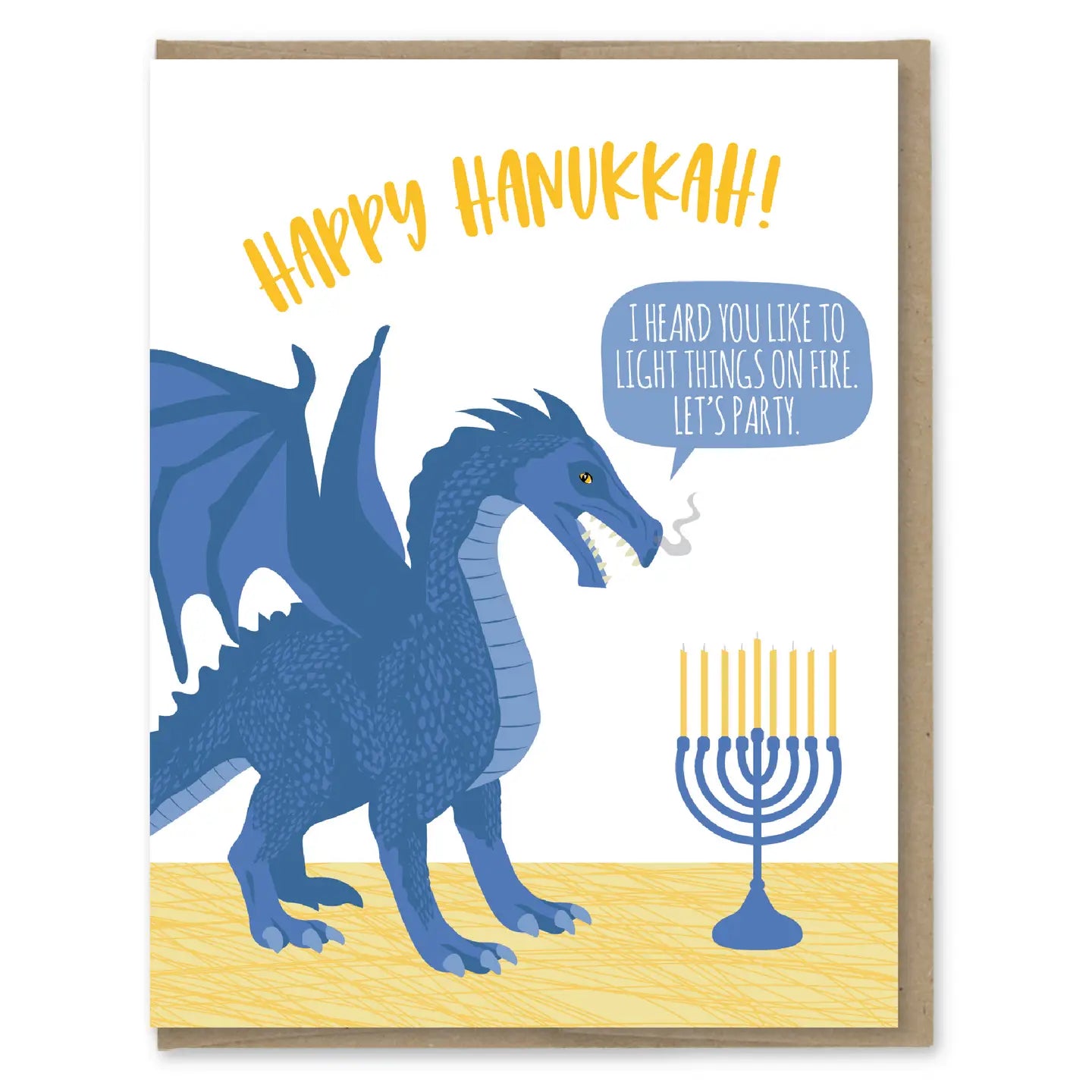 Dragon Fire Hanukkah Card - Heart of the Home Inc