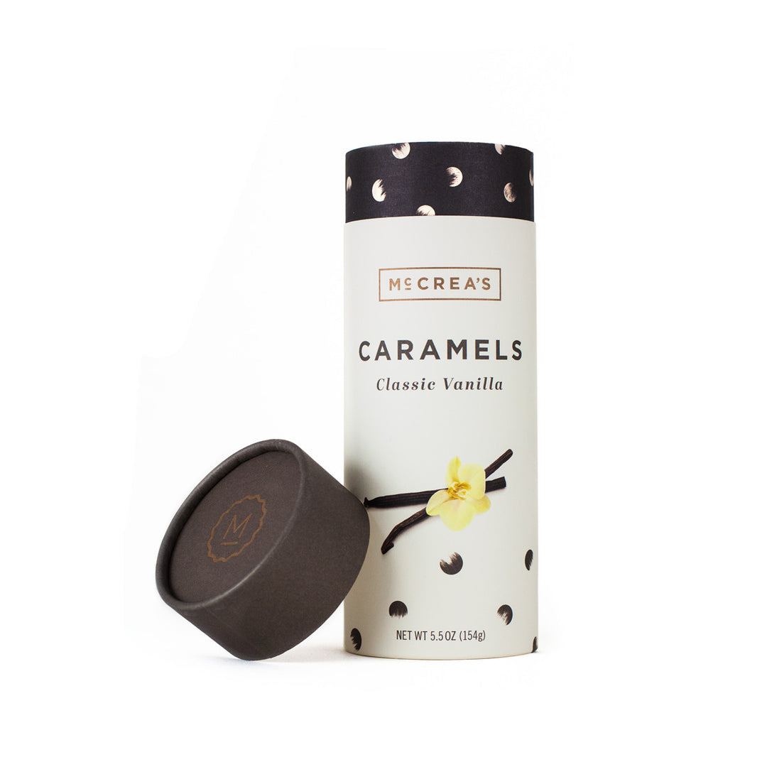 McCrea's Caramels Classic Vanilla Tube - 19 Pieces - Heart of the Home LV