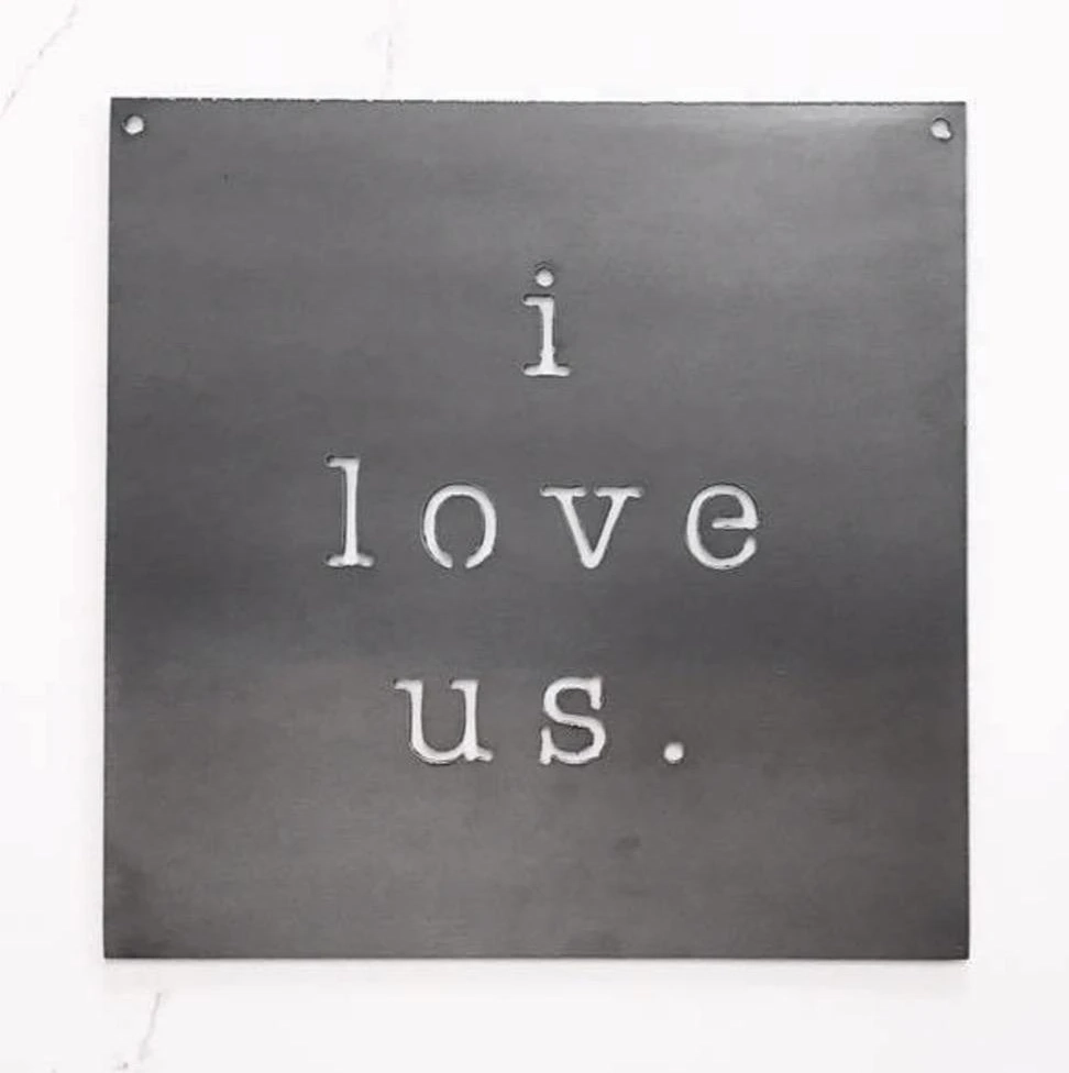 I Love Us Wall Sign - Heart of the Home LV