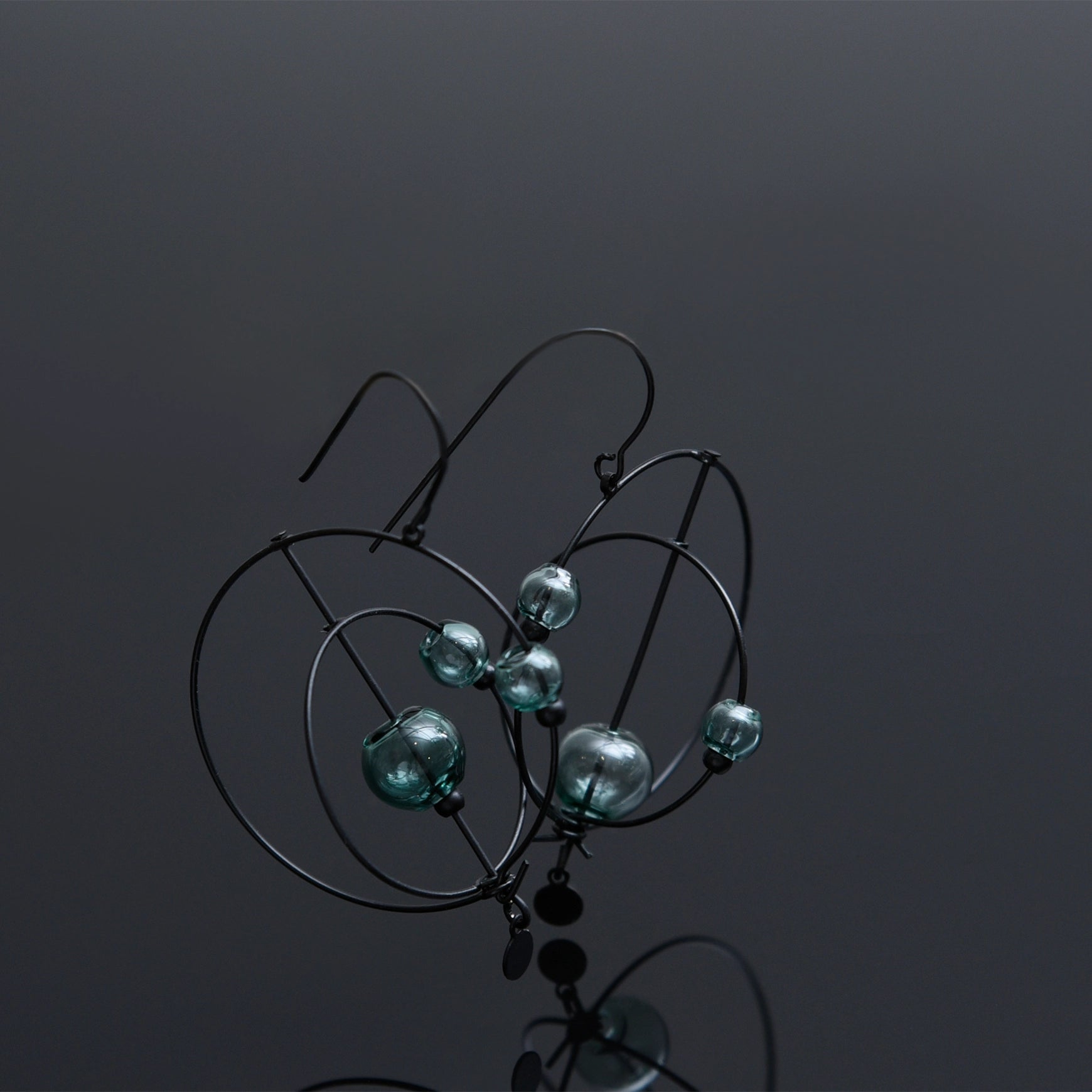 Aqua Rove Kinetic Earrings - Heart of the Home Inc