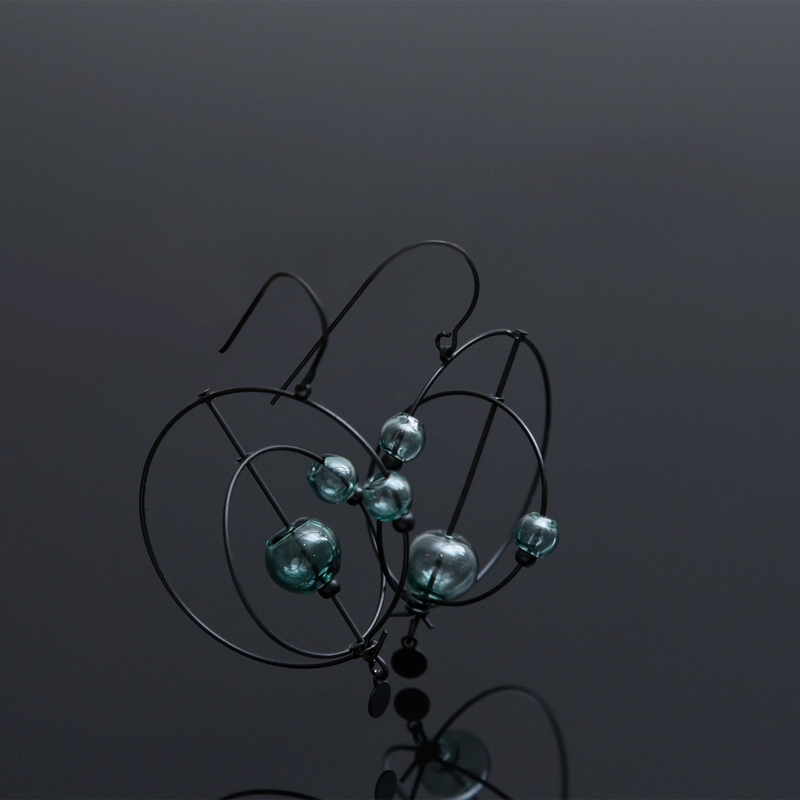 Aqua Rove Kinetic Earrings - Heart of the Home Inc