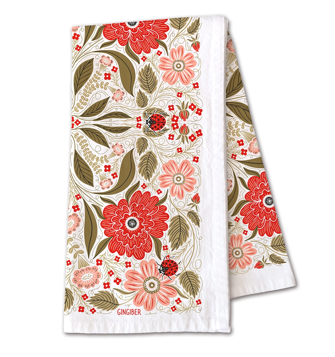 Ladybug Tea Towel - Heart of the Home Inc