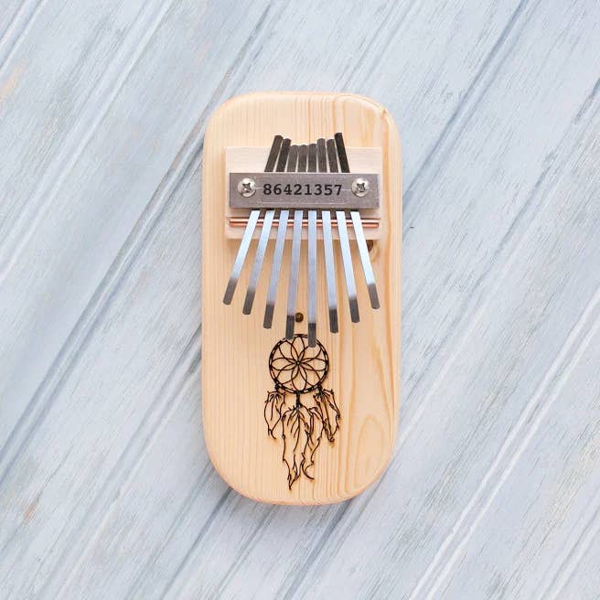 Dream Catcher Engraved Thumb Piano - Heart of the Home LV