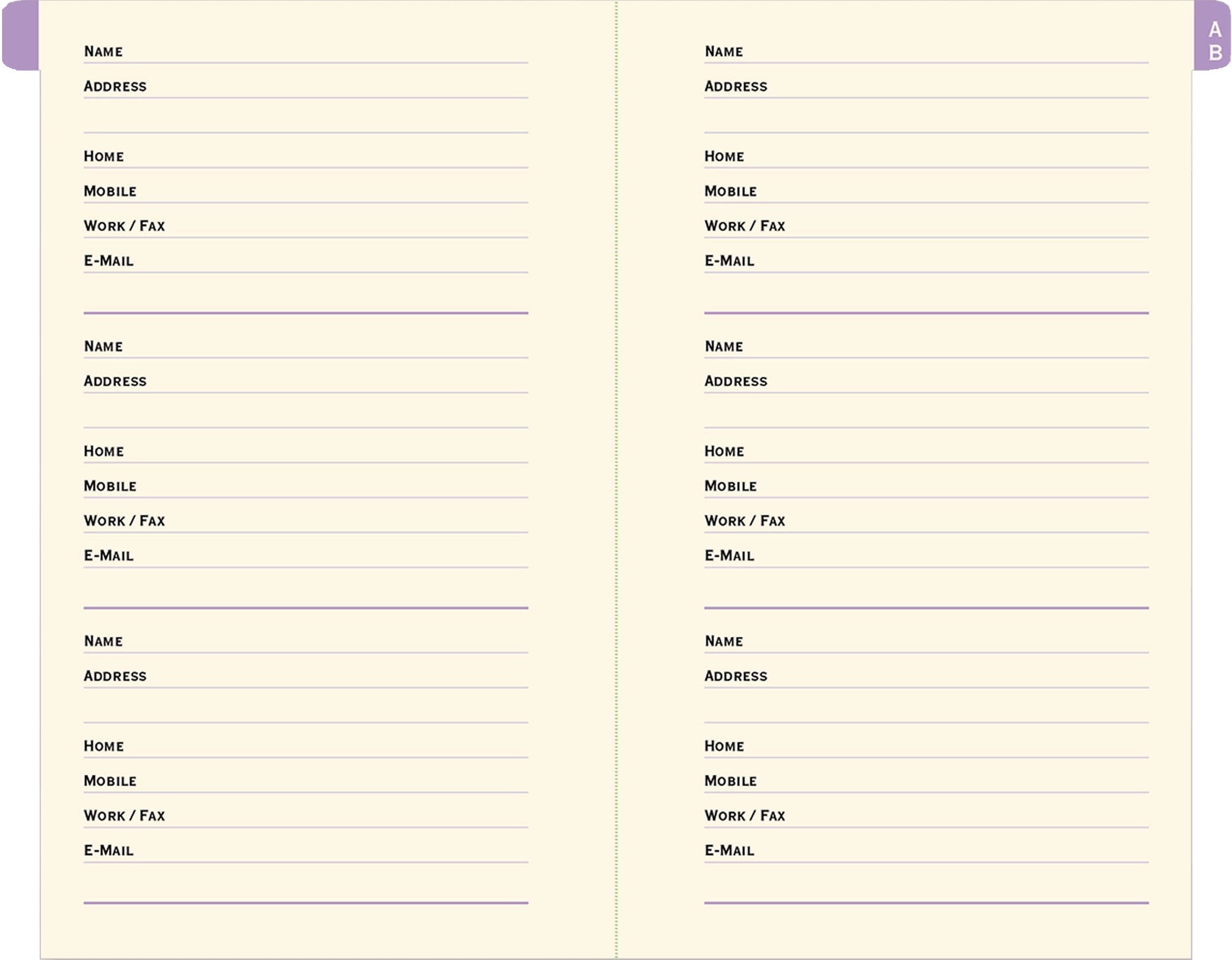 Fuchsia Blooms Address Book - Heart of the Home LV