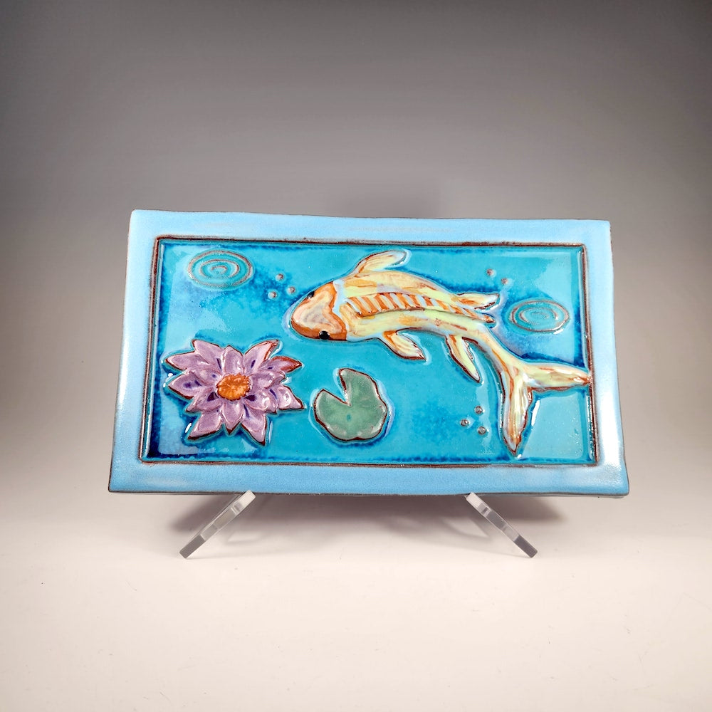 Koi with Water Lily - Heart of the Home LV