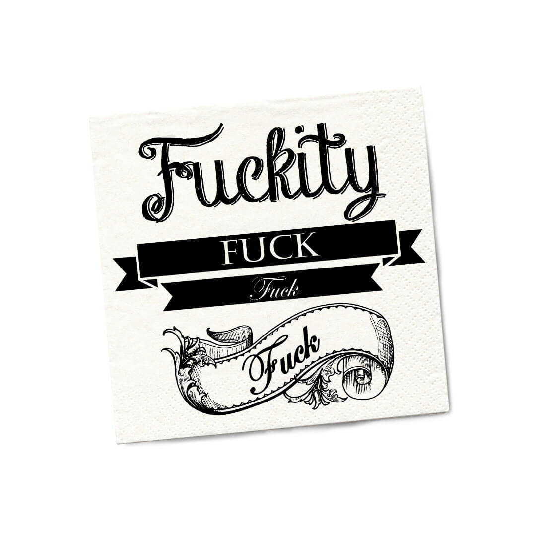F*ckity Cocktail Napkins - Heart of the Home LV