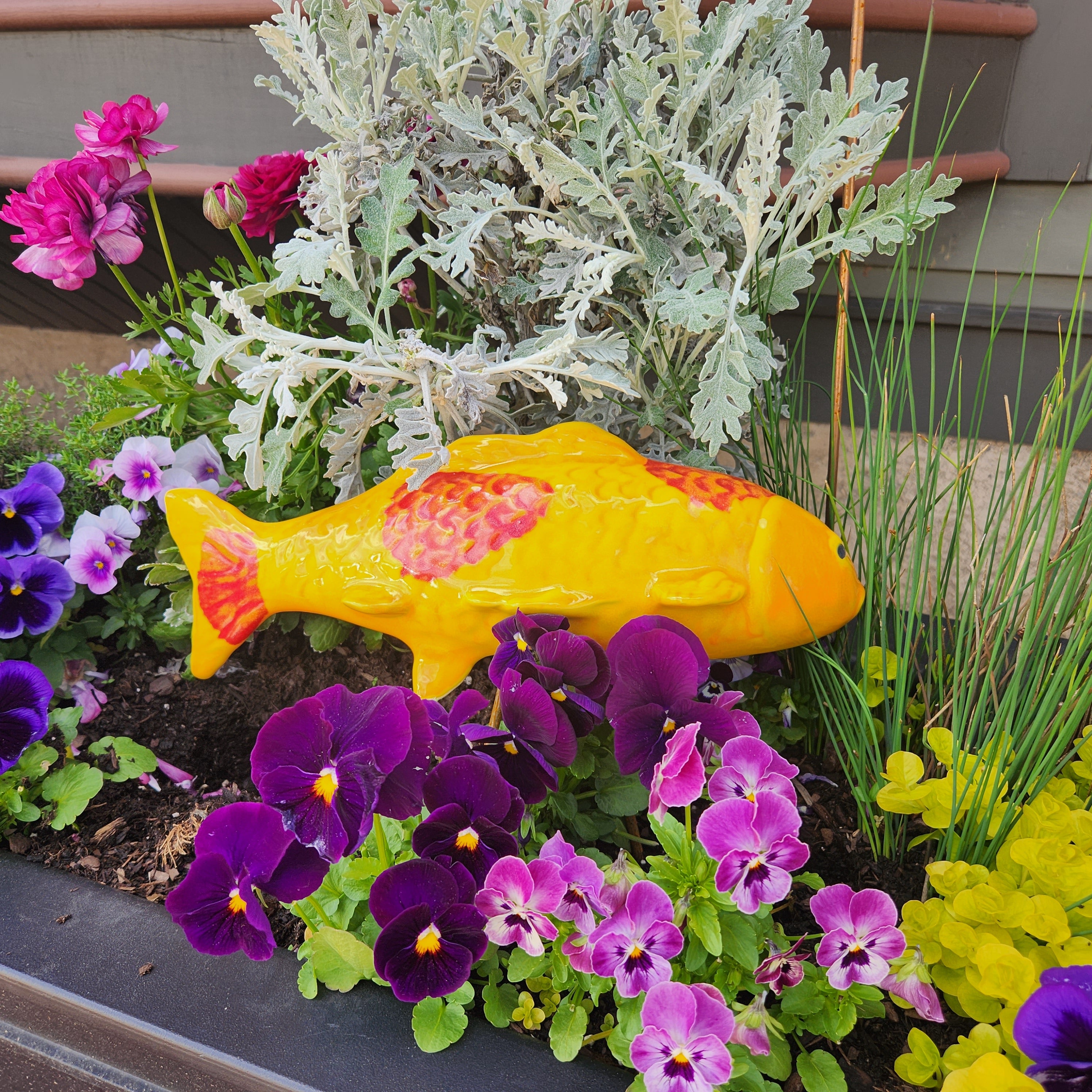 Mandarin Orange Garden Koi - Heart of the Home LV