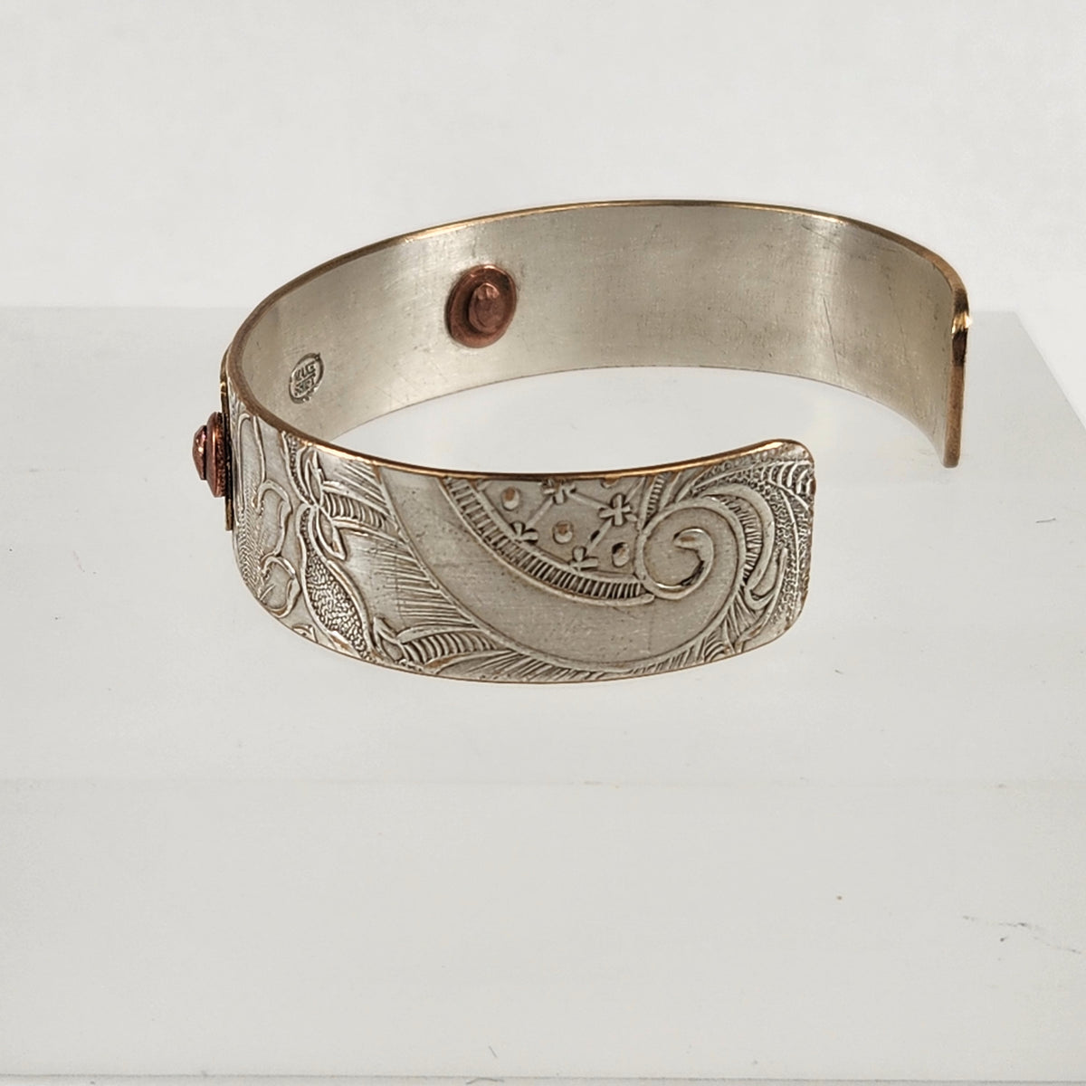 Patent Pending Machine Plate Cuff Bracelet - Heart of the Home PA