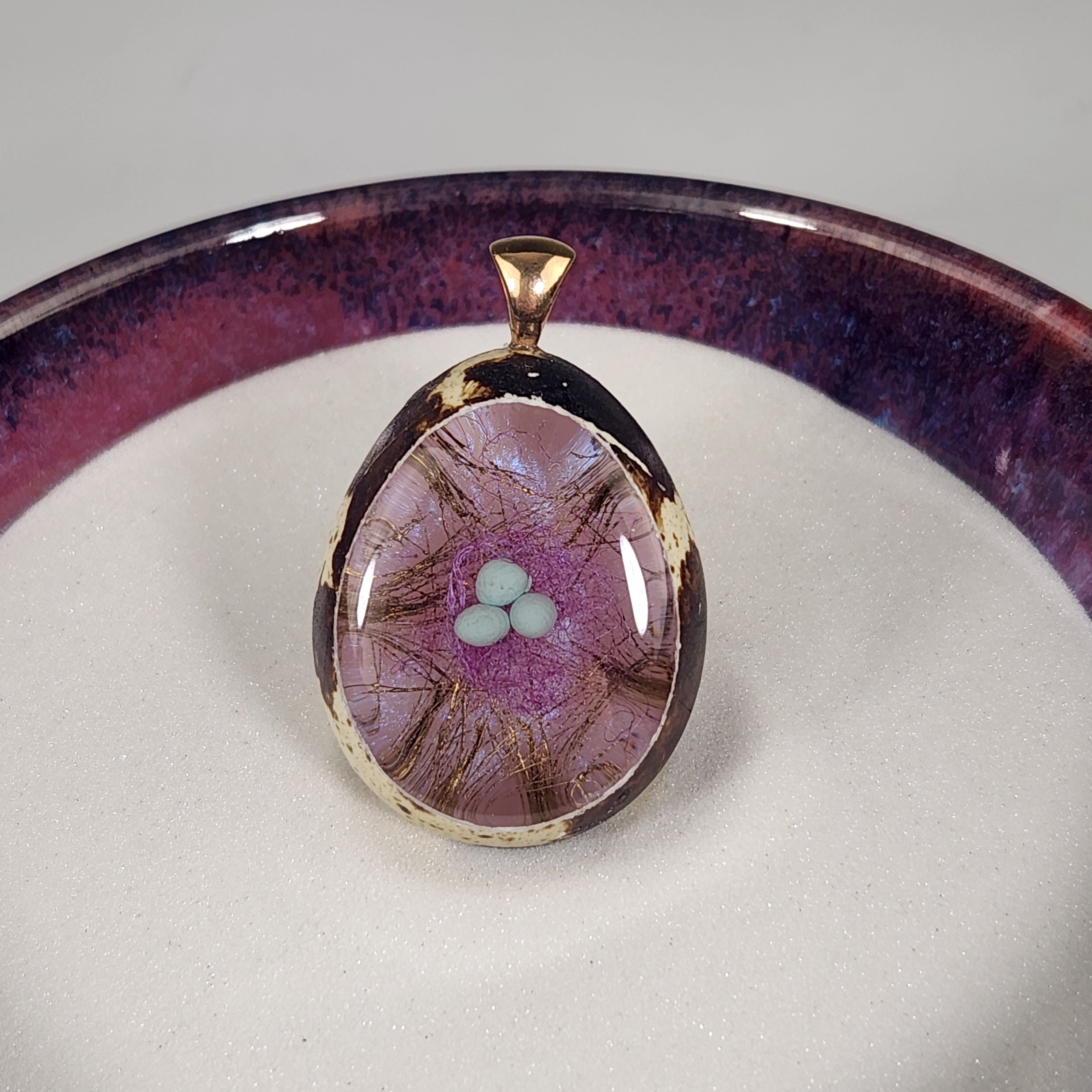 Magenta Nest Quail Egg - Heart of the Home LV