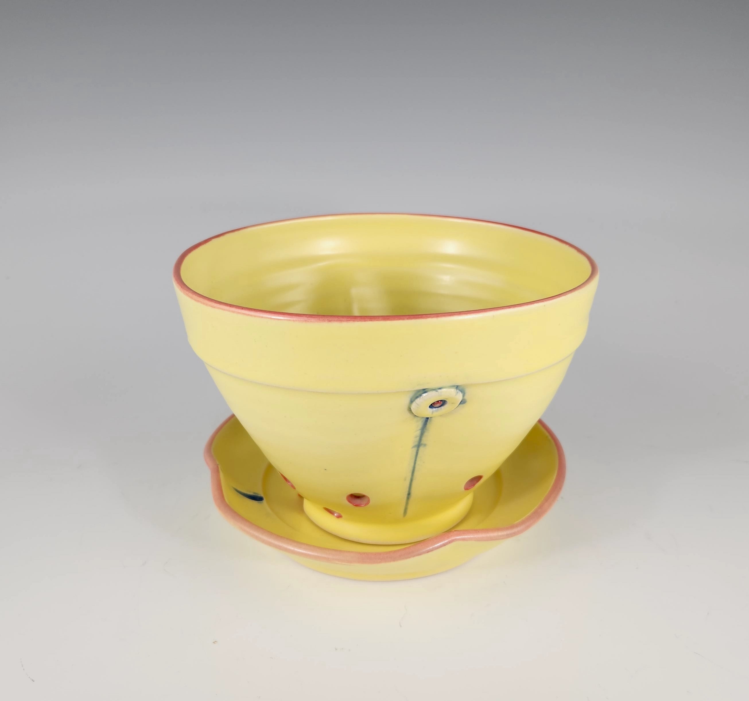 Button Berry Bowl in Yellow - Heart of the Home LV