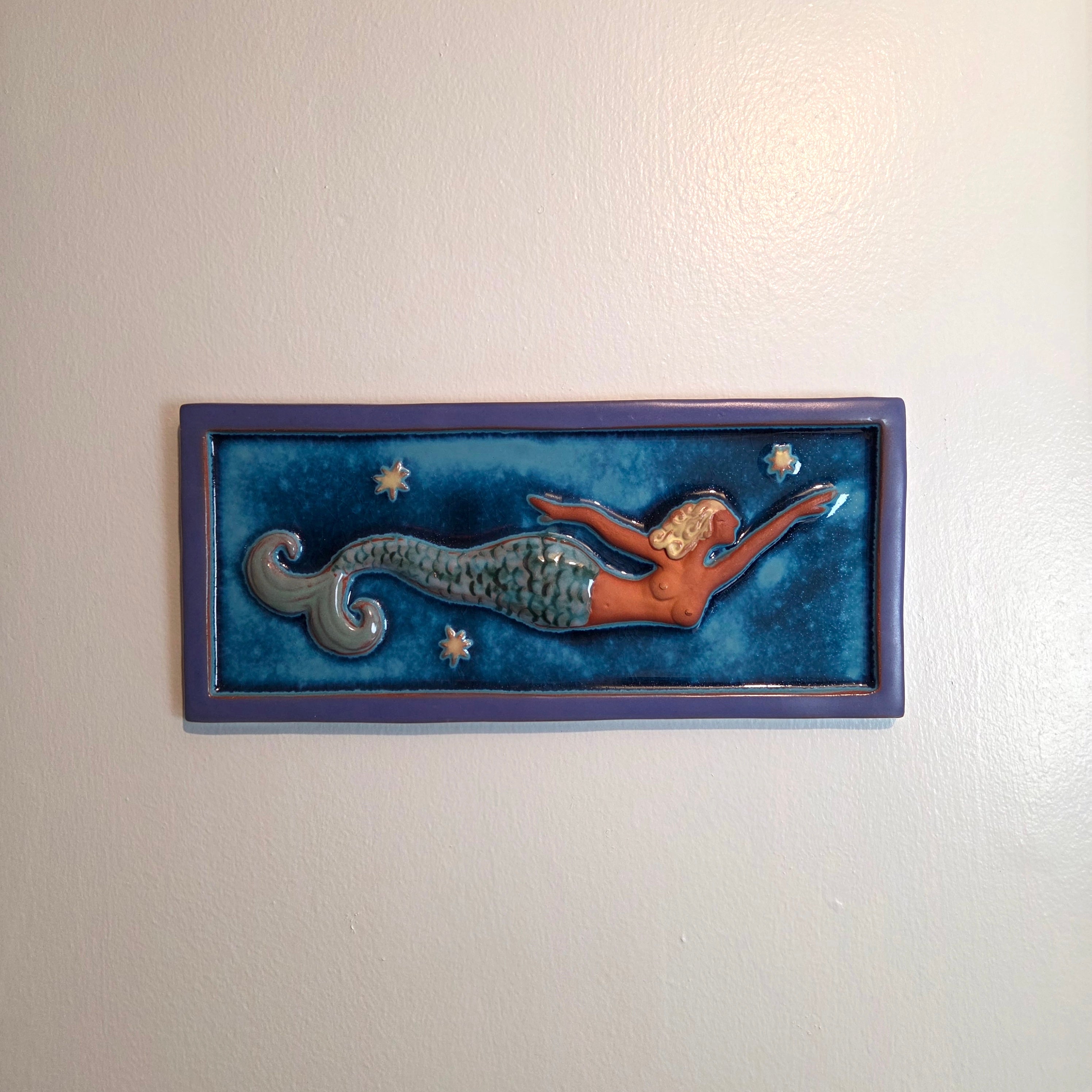 Large Mermaid Wall Tile - Heart of the Home Inc