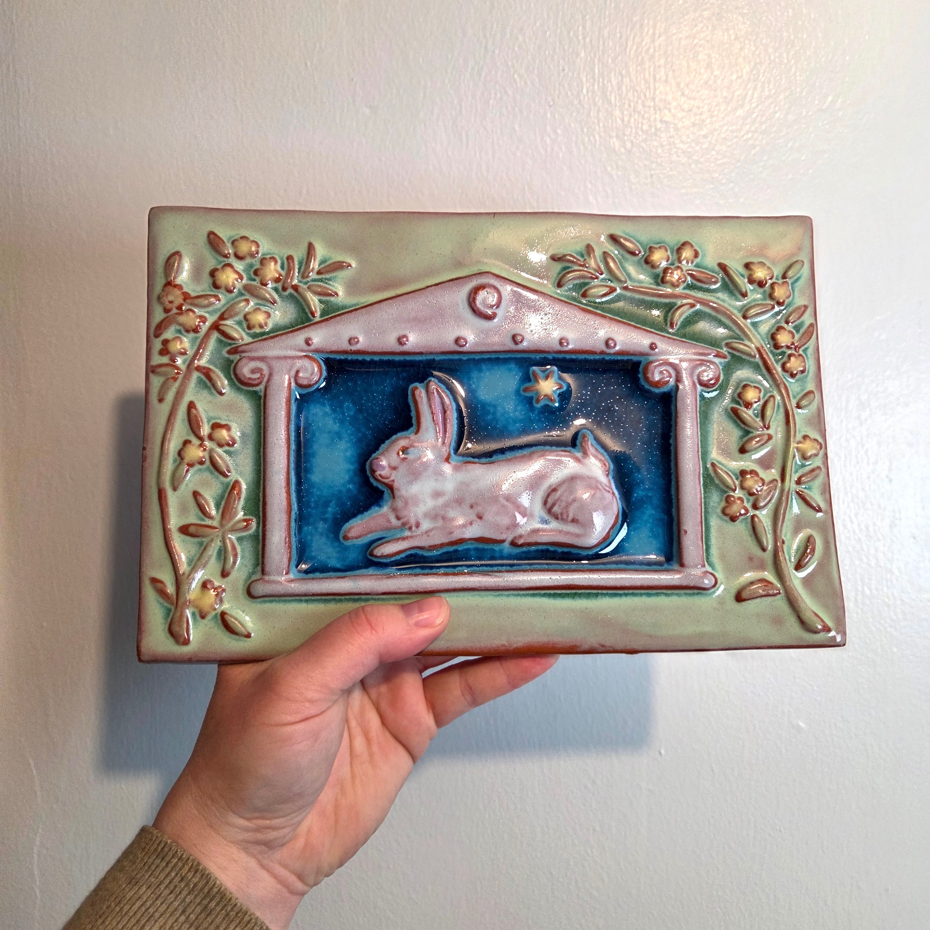 Animal Icon Bunny Tile - Heart of the Home Inc