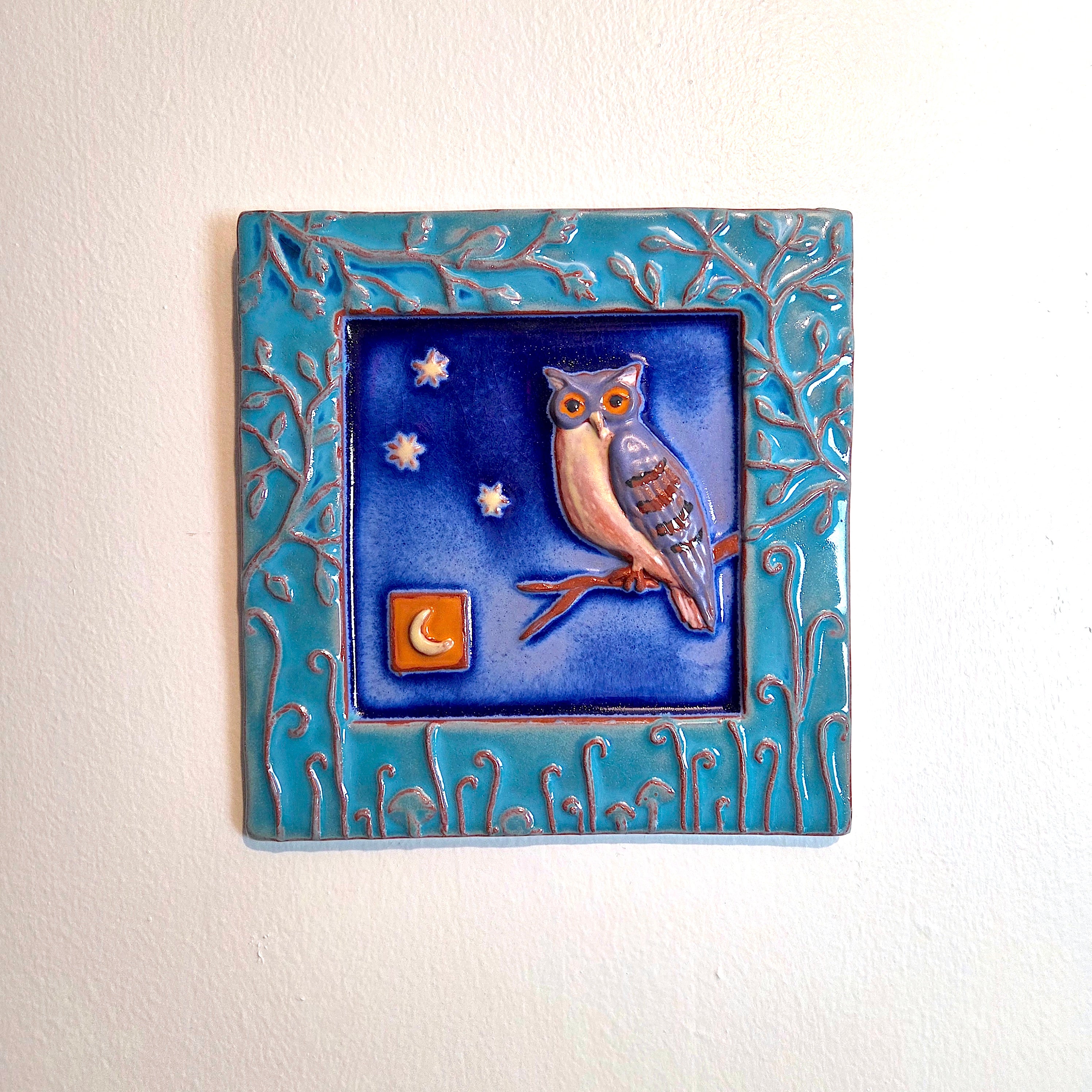 Woodland Owl Wall Tile - Heart of the Home Inc