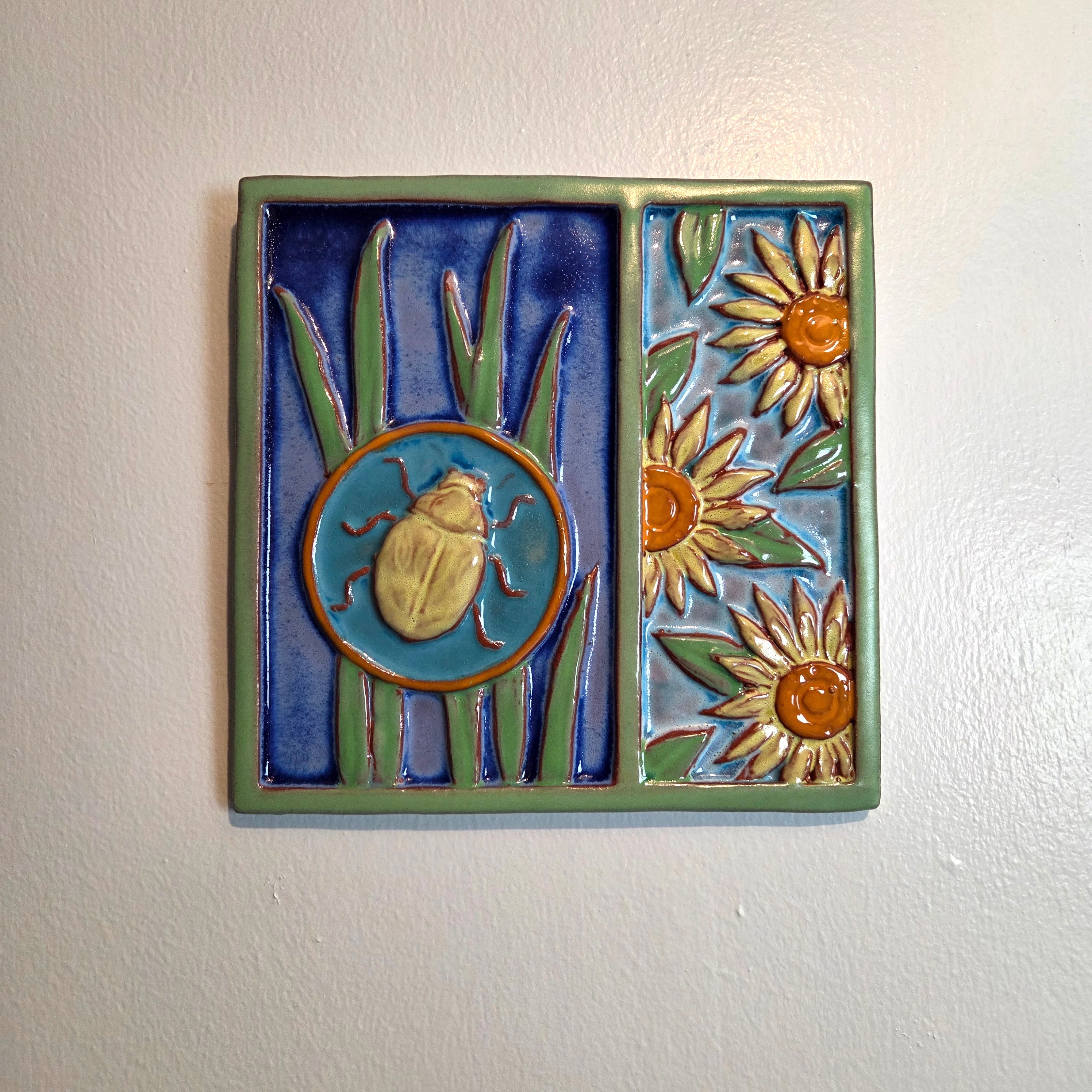 Backyard Wonderling Beetle Wall Tile - Heart of the Home Inc