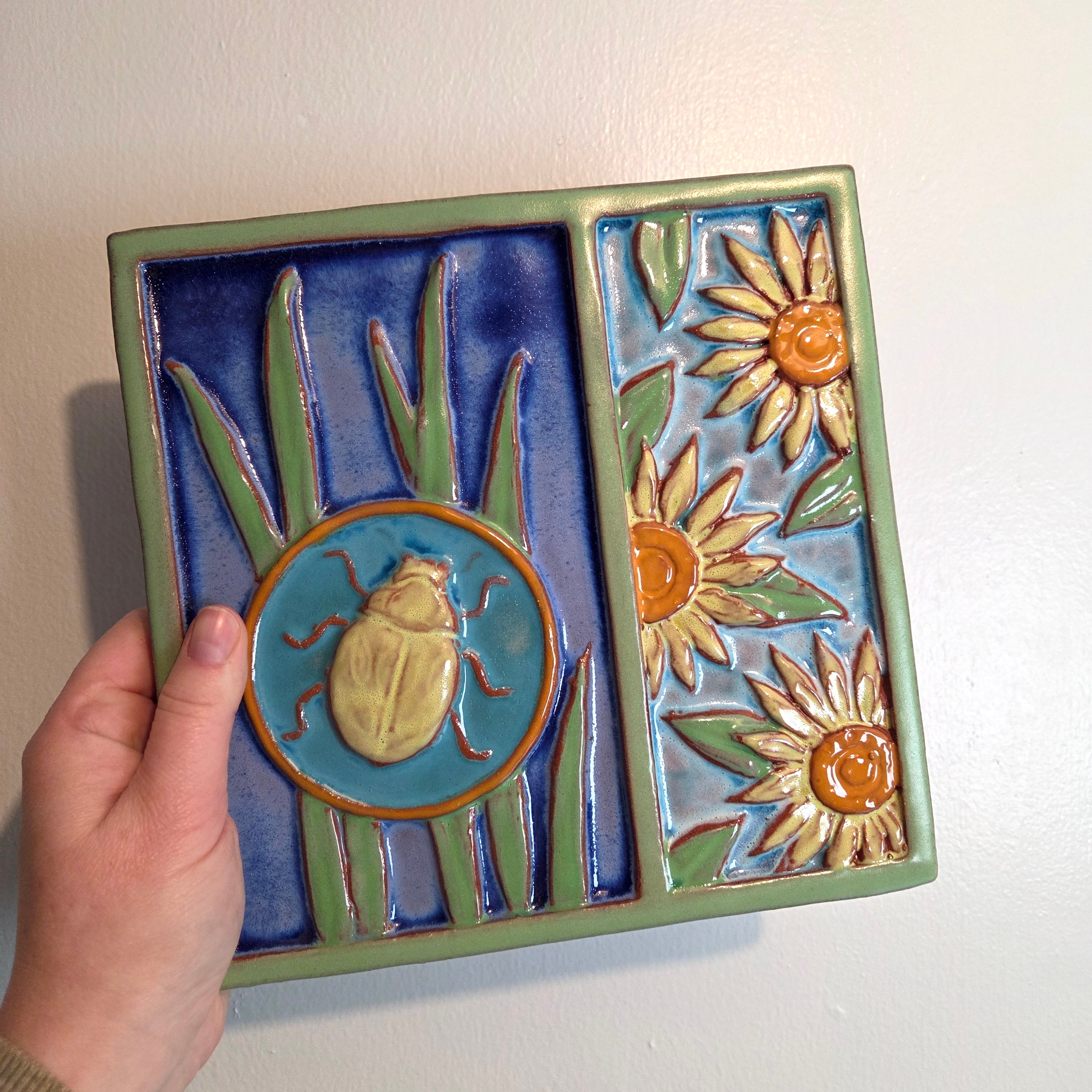 Backyard Wonderling Beetle Wall Tile - Heart of the Home Inc