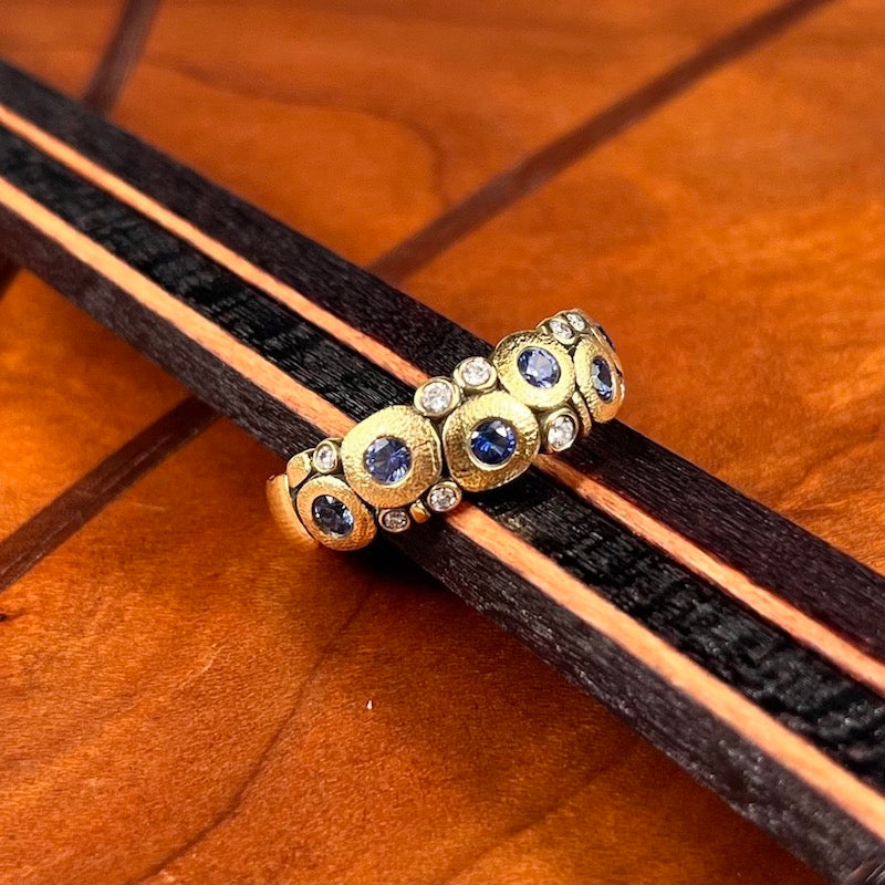 Candy Ring with Blue Sapphires - Heart of the Home LV