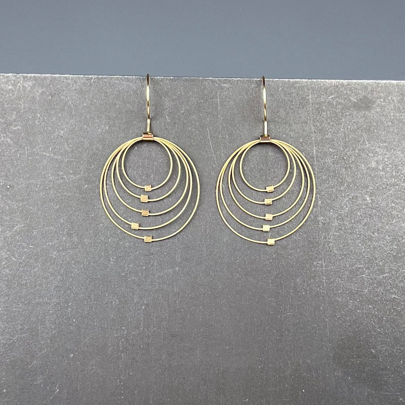 Convegence Hook Earrings in Gold - Heart of the Home LV