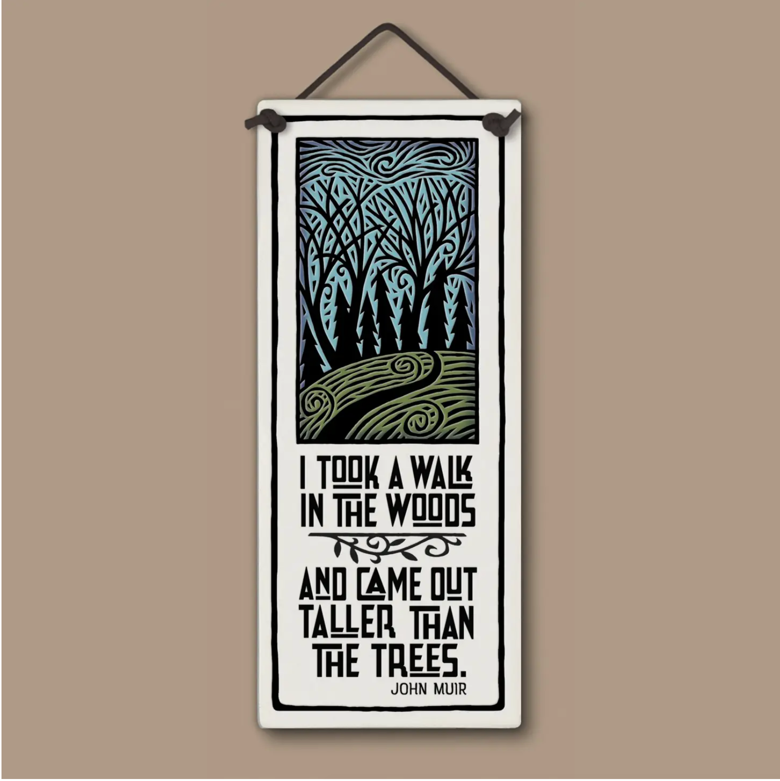Walk in the Woods Large Plaque - Heart of the Home LV