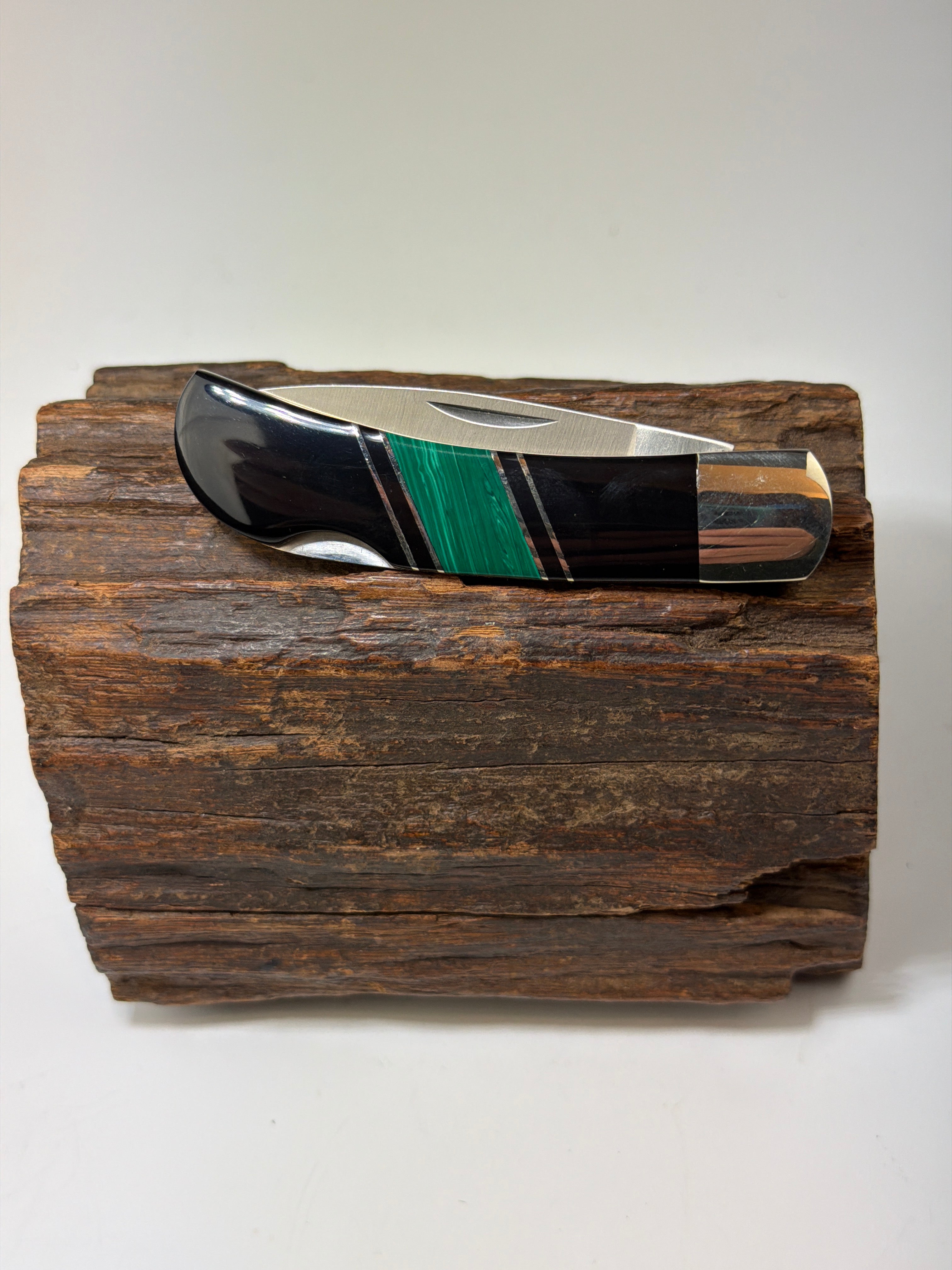 Truestone Malachite 3" Lock Back Knife - Heart of the Home Inc