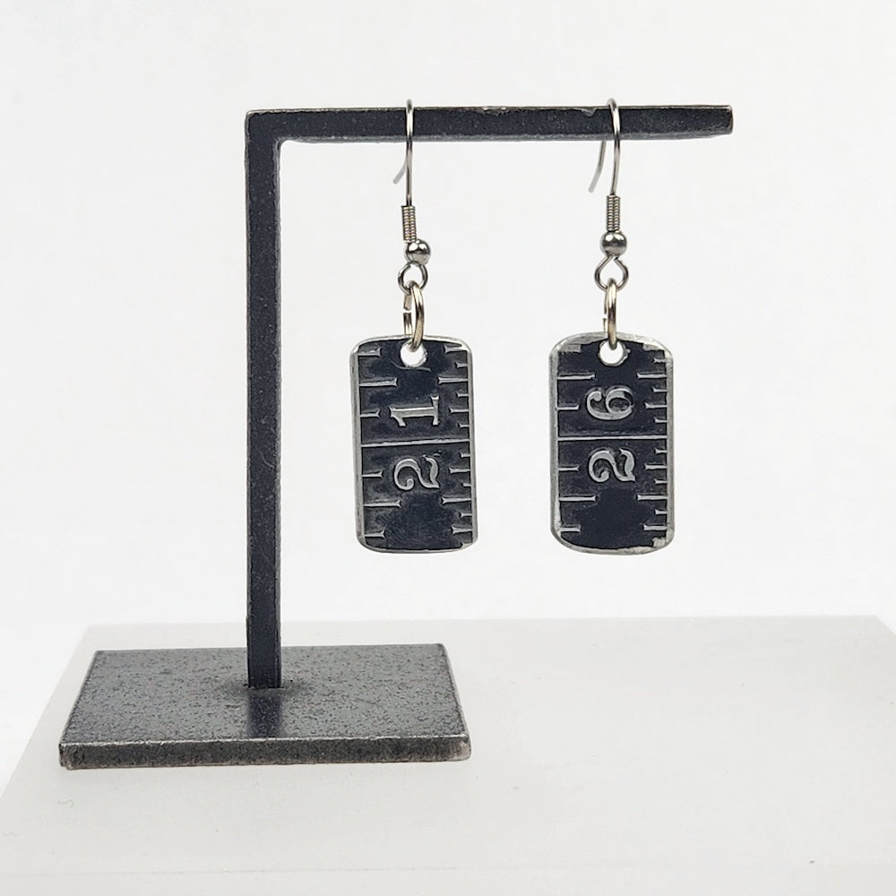 Vintage Ruler Earrings - 21 & 26 - Heart of the Home LV
