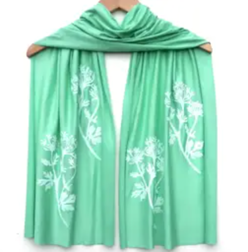 Parsley Scarf in Mint Green - Heart of the Home LV