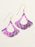 Mermaid Dreams Earrings in Mermaid Purple - Heart of the Home PA