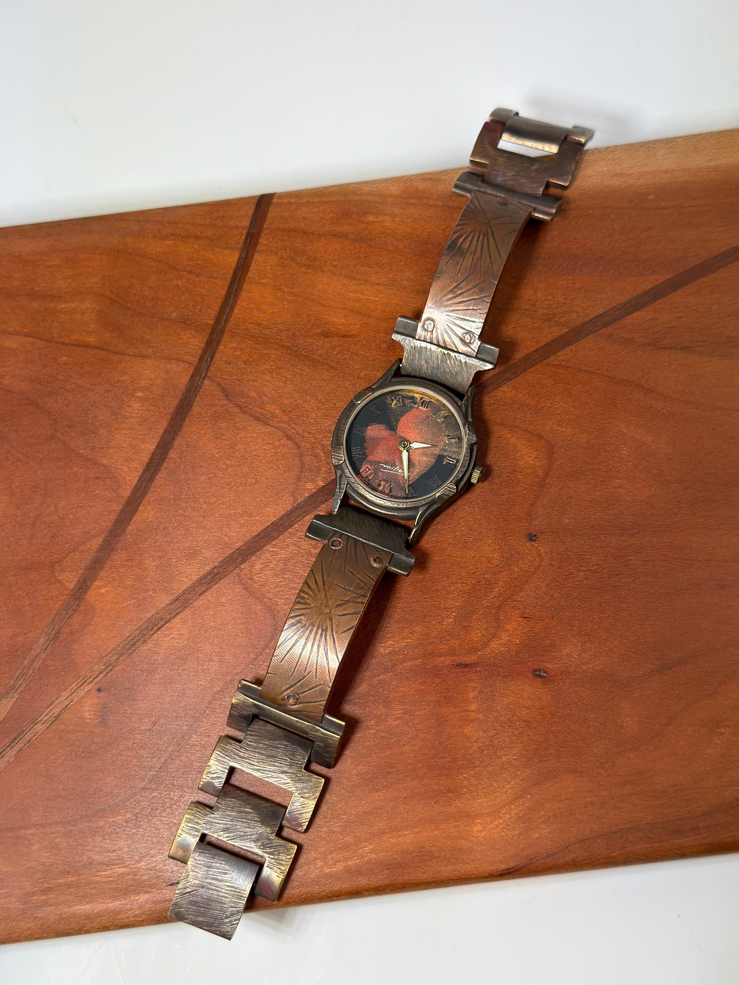 SLPM2 Small Minstrel Watch with Copper Starbursts - Heart of the Home Inc