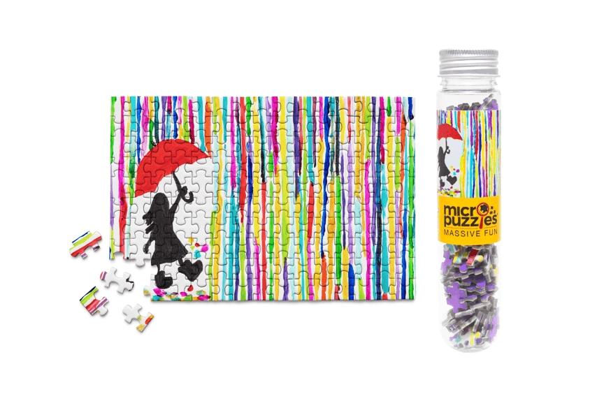 Rainbow Rain Mini Jigsaw - Heart of the Home LV