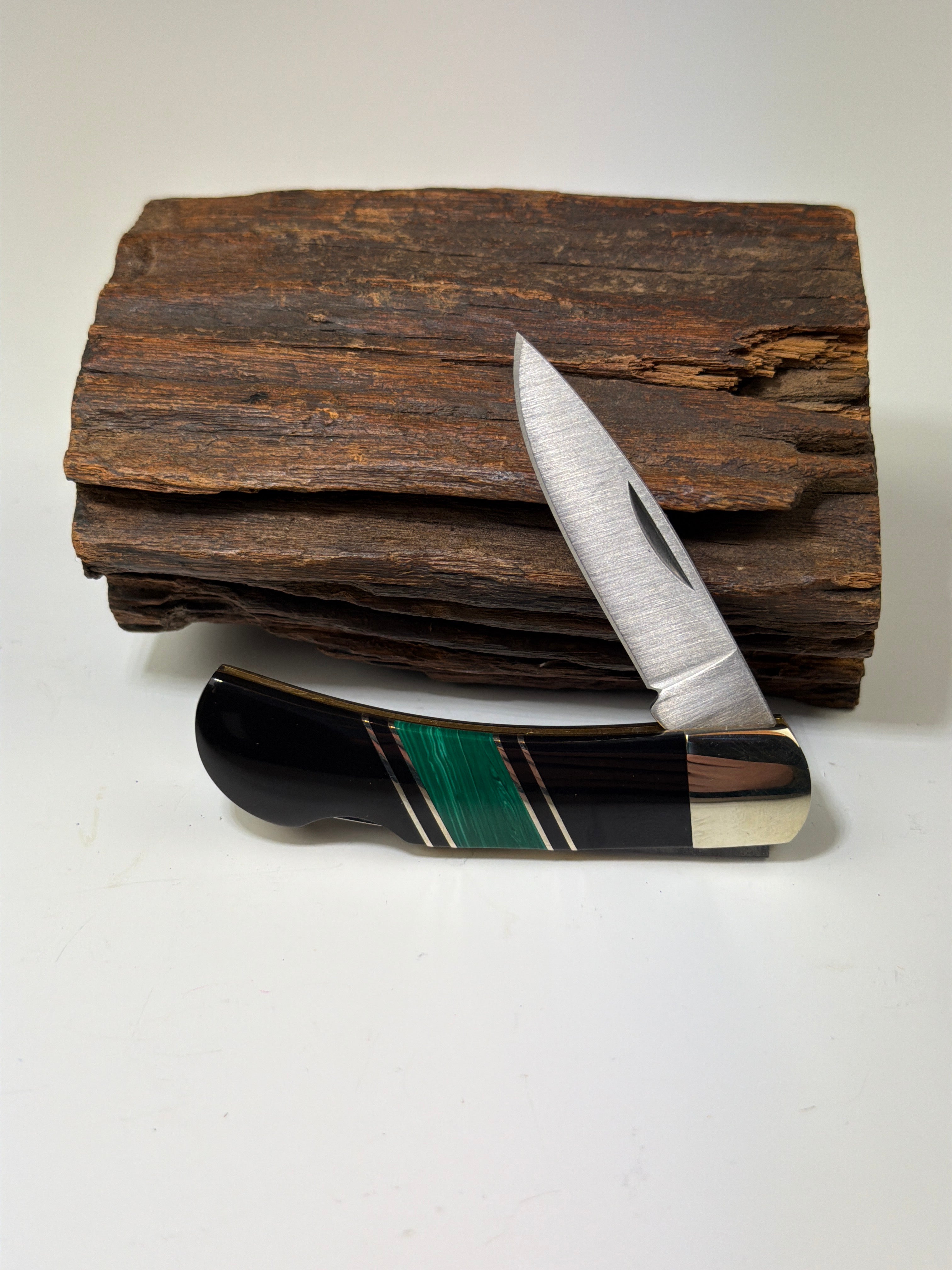 Truestone Malachite 3" Lock Back Knife - Heart of the Home Inc