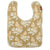Gold Floral Organic Cotton Bib - Heart of the Home LV