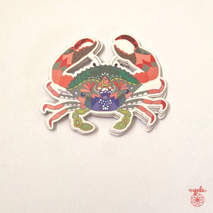 Red Crab Sticker - Heart of the Home LV